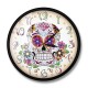 Horloge Tête de Mort Crâne Mexicain avec cadre