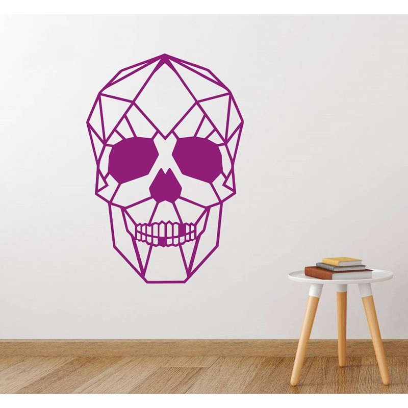 Stickers muraux fosforescente - Sticker mural crâne et os croisés
