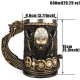 dimensions Gobelet à vin guerrier Viking Odin Tankard en acier inoxydable 200ml - modèle 1