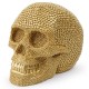 Crâne Grande Tête de mort décoration en résine modele 2 vue côté gauche