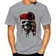 T-shirt de Pirate Jolly rogers à manches courtes et col rond homme gris