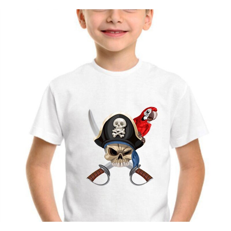 Pirate garçon anniversaire 4 ans' T-shirt polycoton Unisexe