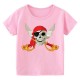 T-shirt de Pirates enfant à manches courtes et col rond pour fille modele 5