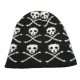 Bonnet tricoté en forme de crâne de pirate - modèle 1