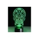 Lampe tête de mort lampe 3D en acrylique - modèle 3