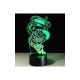 Lampe tête de mort lampe 3D en acrylique - modèle 7