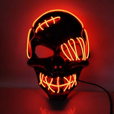 Lampe tête de mort masque fantôme à lumière LED - modèle 1