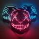 Lampe tête de mort masque tête lumineux LED masques faciaux d'halloween allumés