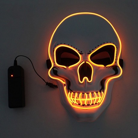 Lampe tête de mort masque crâne lumineux LED - modèle 1