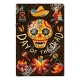 Plaque métal avec crâne Mexicain Jour des morts - modèle 3