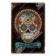 Plaque métal avec crâne Mexicain Jour des morts - modèle 18