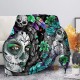 Plaid tête de mort Santa Muerte colorés et design - modèle 23