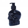 Distributeur de savon liquide rechargeable tête de mort - noir