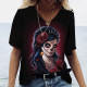 T-shirt Tête de mort Santa Murte pour femmes - Nombreux modèles disponibles modèle 8