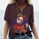 T-shirt Tête de mort Santa Murte pour femmes - Nombreux modèles disponibles modèle 14