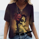 T-shirt Tête de mort Santa Murte pour femmes - Nombreux modèles disponibles modèle 17