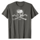 T-shirt Tête de mort Skull and bones 322 - gris