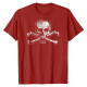 T-shirt Tête de mort Skull and bones 322 - rouge