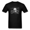 T-shirt Tête de mort Vieux crâne et ossements Pirate Hackers