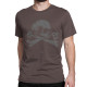 T-shirt Tête de mort Skull 13 - XIII - couleur marron