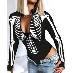 Body squelette sexy vue côté