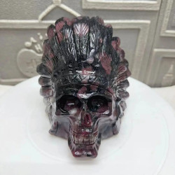 Crâne décoratif tête de mort Crâne sioux