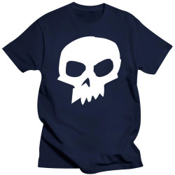 T-shirt crâne animé 6 couleurs - couleur bleu marine